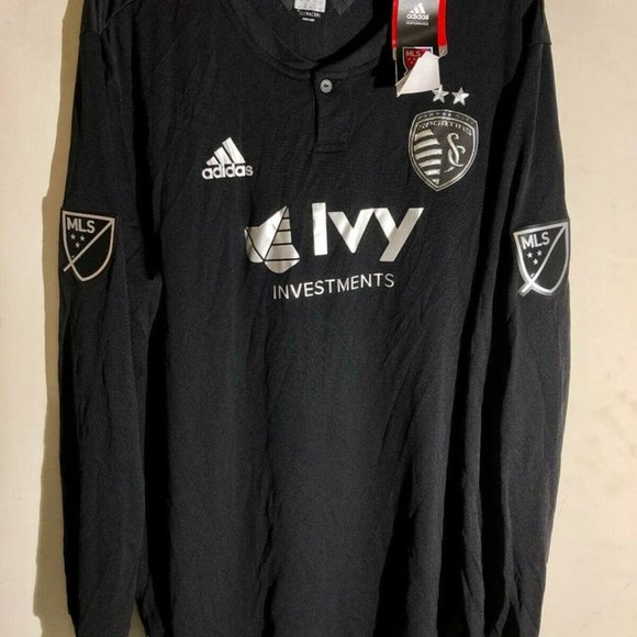 Adidas MLS SPORTING KC KANSAS CITY ONFIELD JERSEY Sz S,M,L,XL,2X New w tags Reta - Picture 3 of 5